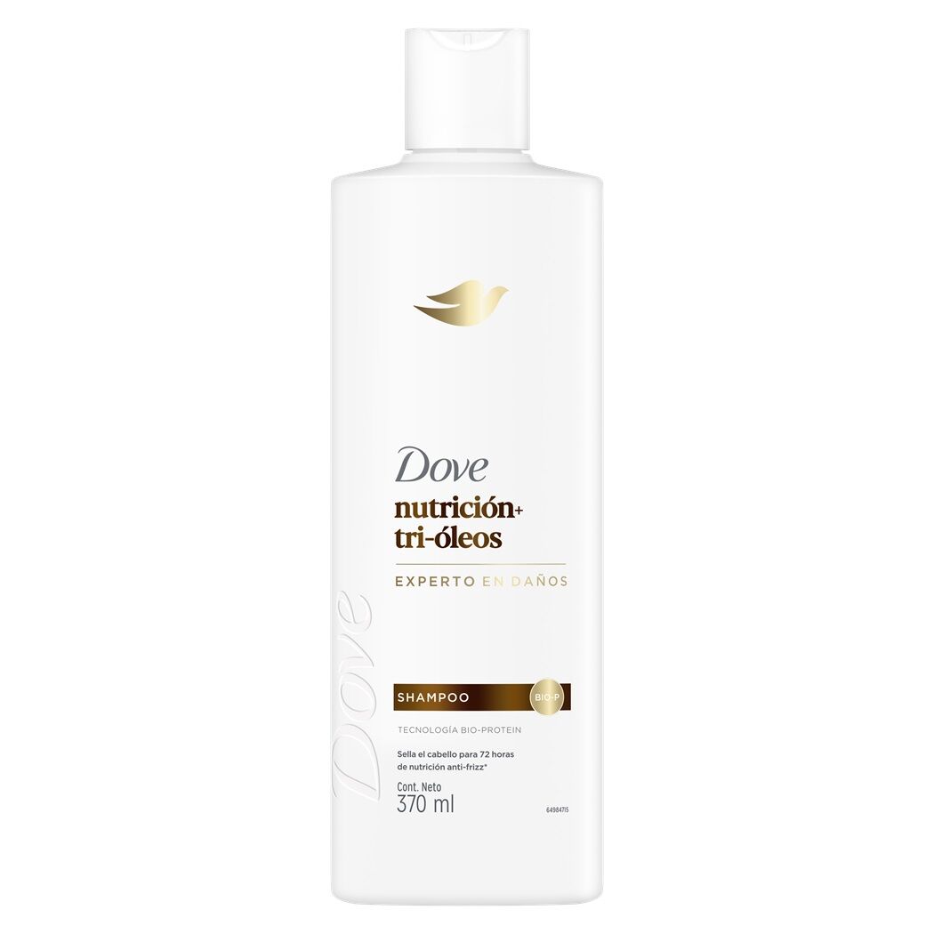 Dove Shampoo Nutrición + Tri-óleos 370ml