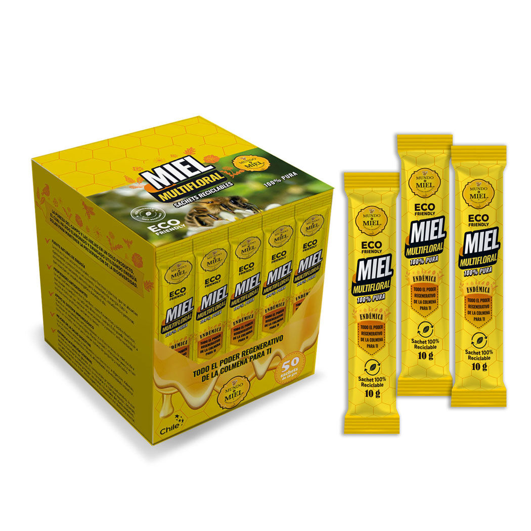 Mundomiel Sachet de Miel de Abejas 100% Natural