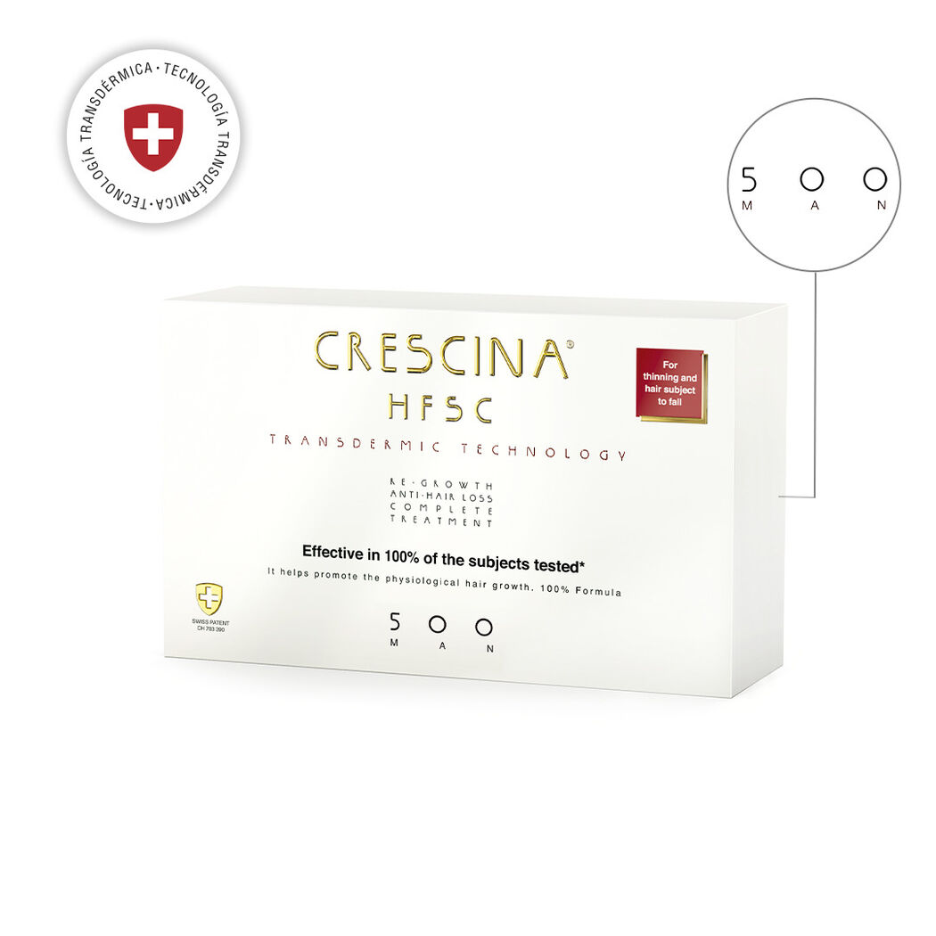 Crescina Transdermic HFSC Complete Treatment 500 Man