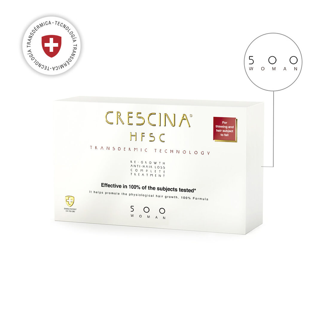 Crescina Transdermic HFSC Complete Treatment 500 Woman