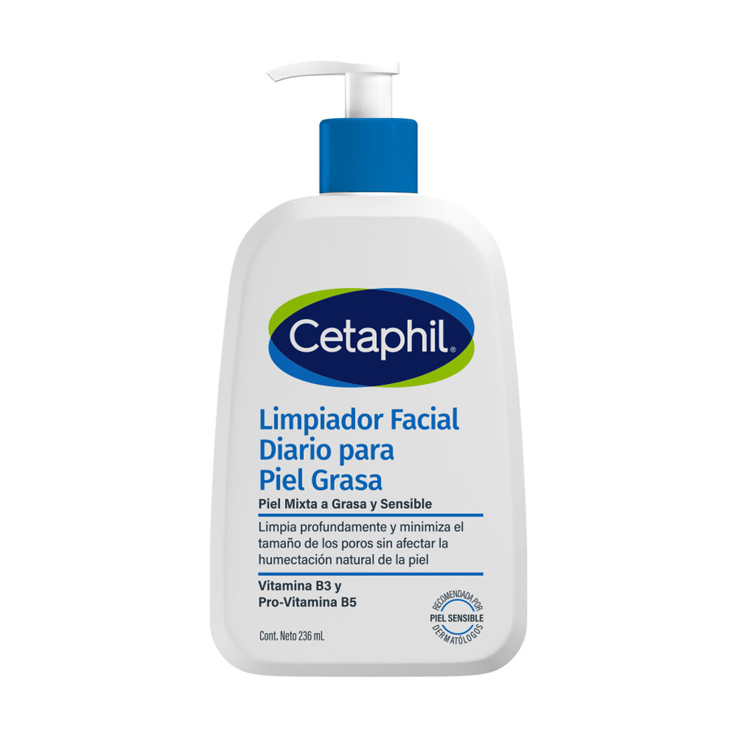 Limpiador Facial Piel Grasa y Sensible Cetaphil 236ml