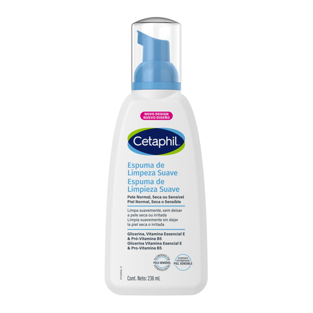 Limpiador Facial Espuma Piel Sensible Cetaphil 236ml
