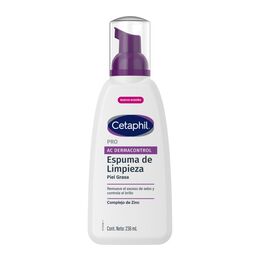 Limpiador Facial Espuma Pro AC Piel Grasa Cetaphil 236ml