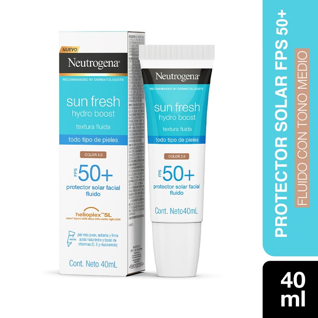 Protector Solar Neutrogena Hydro Boost Tono Medio FPS50 40ml