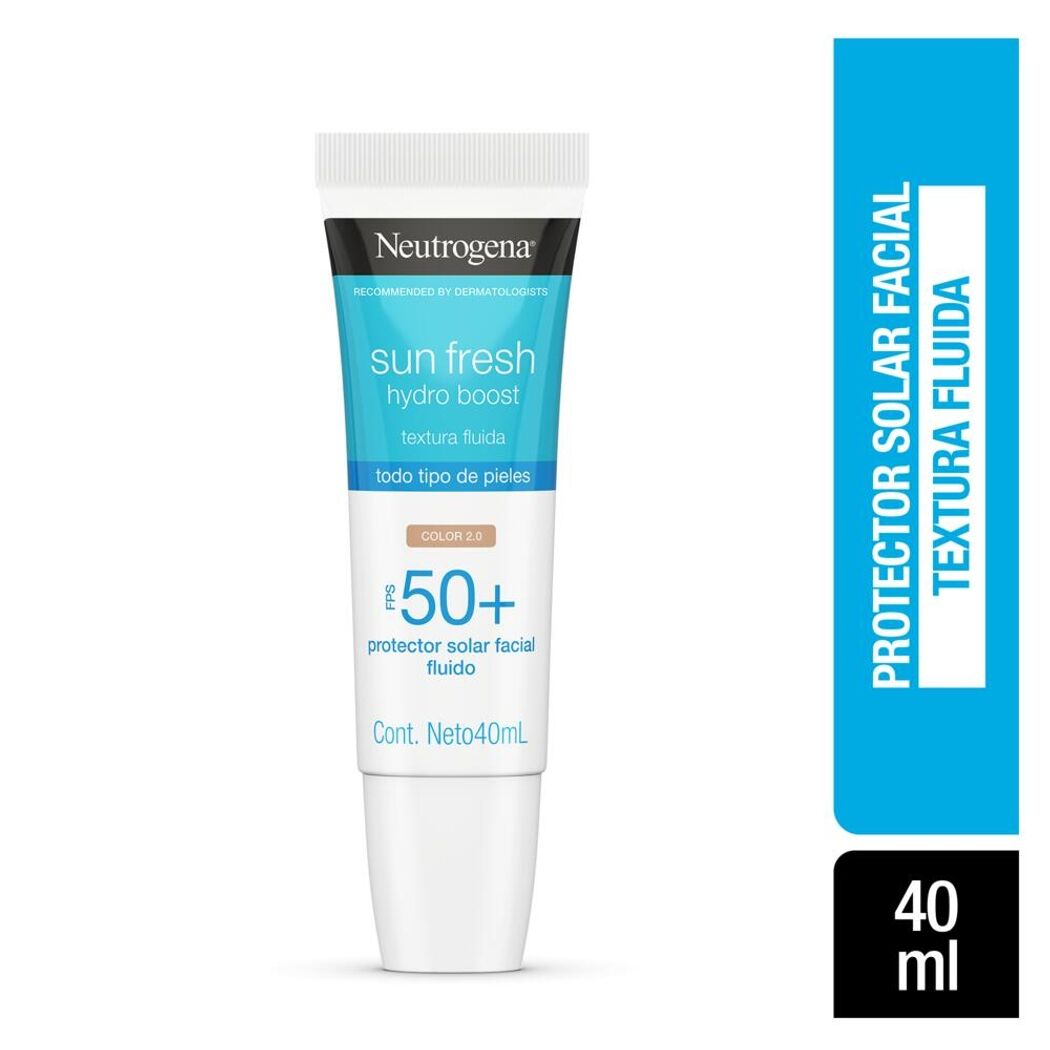 Protector Solar Neutrogena Hydro Boost Tono Claro FPS50 40ml