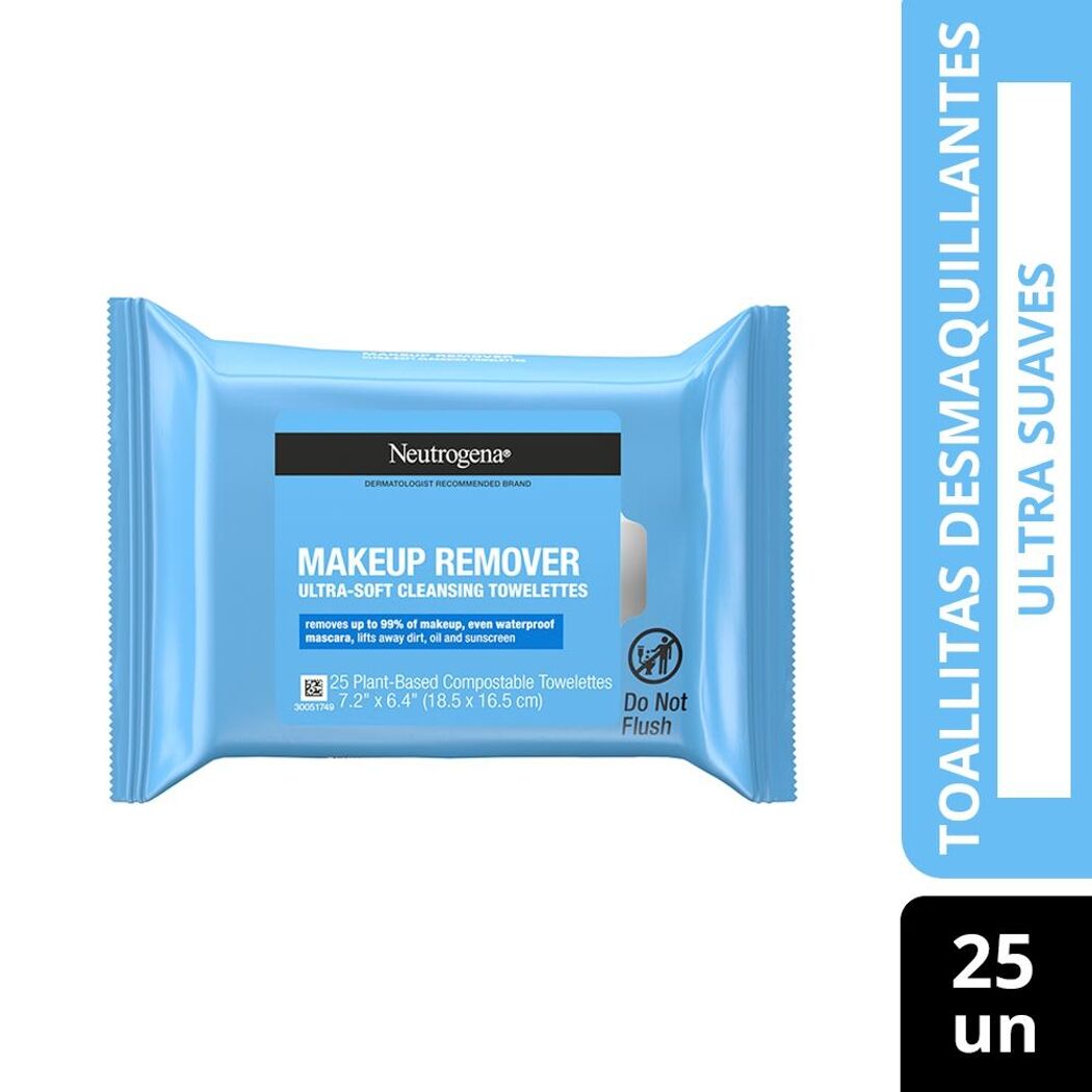 Toallitas Desmaquillantes Neutrogena® Piel Sensible 25 Unidades
