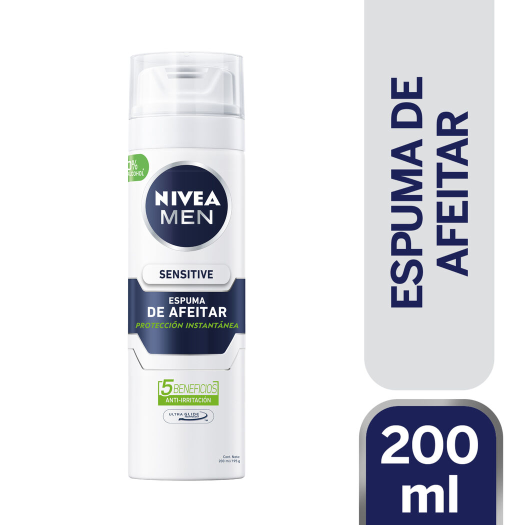 NIVEA MEN Espuma De Afeitar Sensitive 200ml