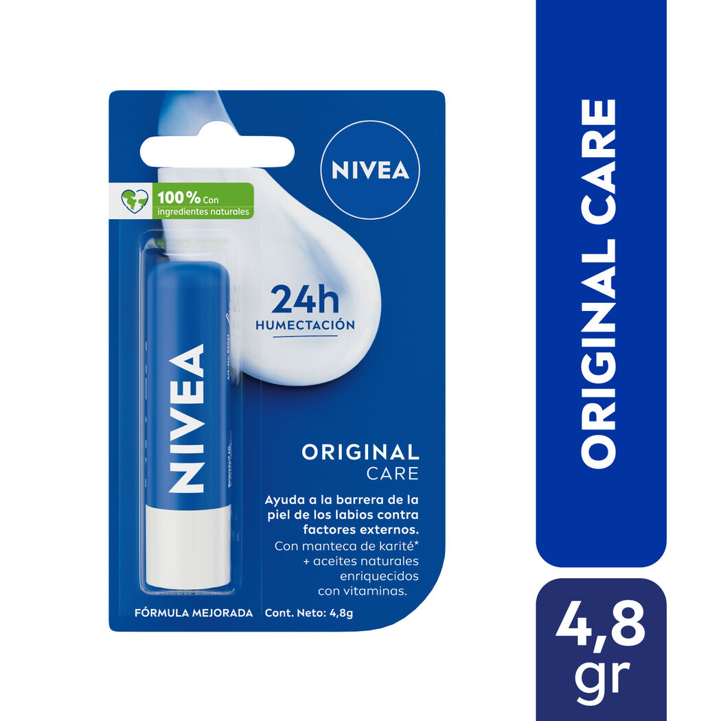 NIVEA Bálsamo Labial Original Care 4.8g