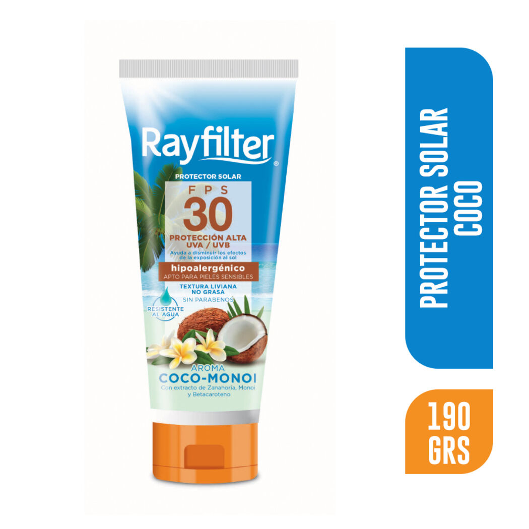 Rayfilter Protector Solar SPF30 190g Coco-Monoi 