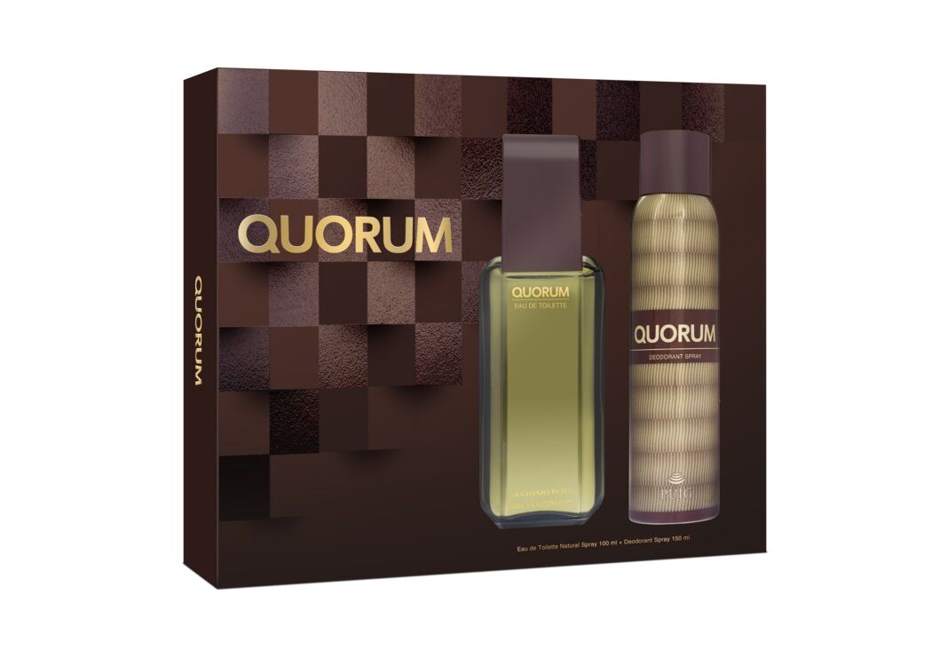 Estuche Quorum Eau de Toilette 100 ml + Desodorante Spray 150 ml