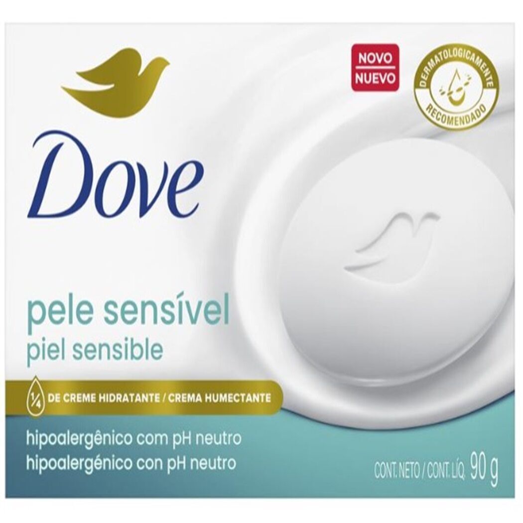 Dove Jabón Barra Piel Sensible 90g
