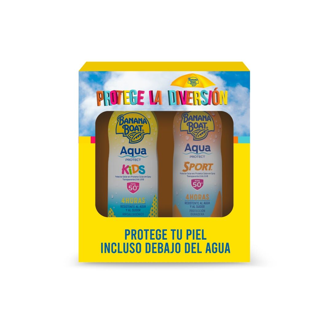 Pack Banana Boat Protector Solar Kids + Sport