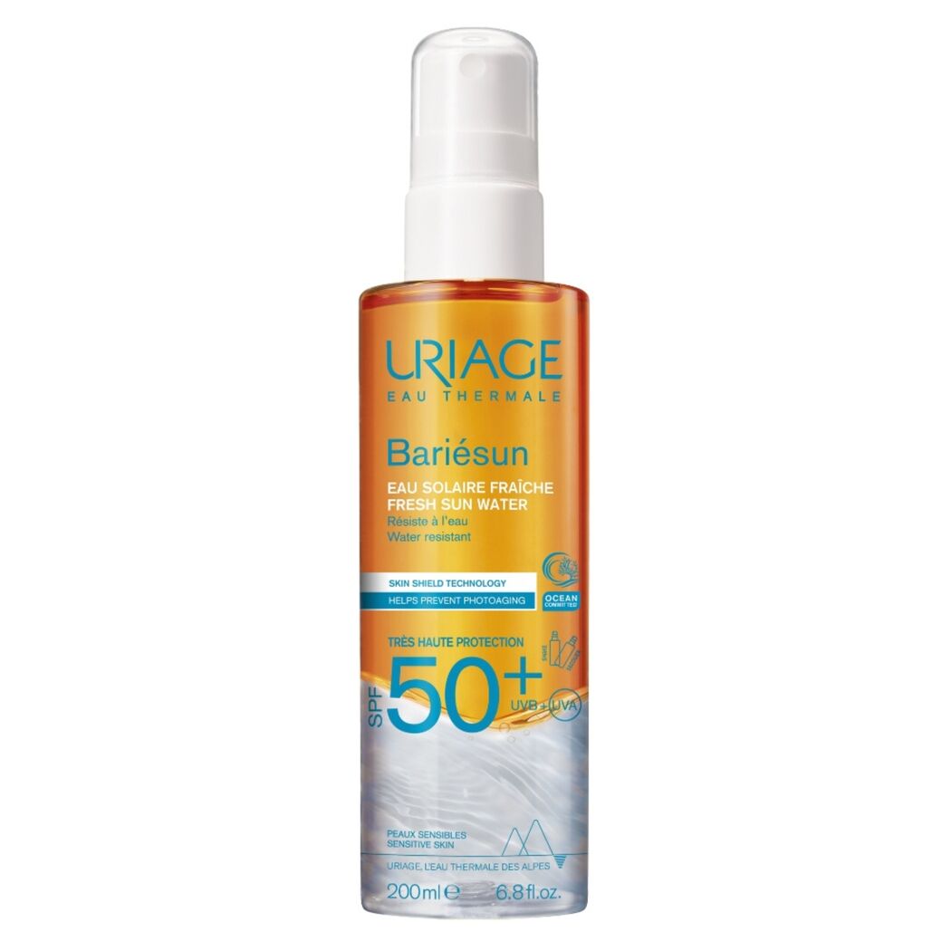 Agua Solar Refrescante SPF50+ Bariesun 200ml Uriage