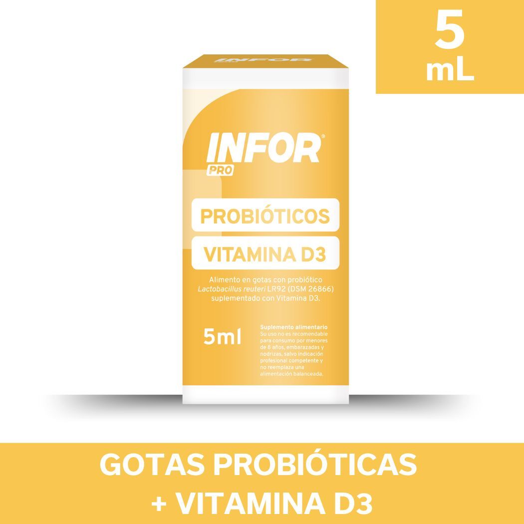 Infor Baby Probiótico Vitamina D Gotas 5ml
