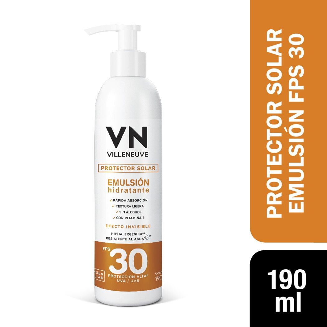 Protección Solar Emulsión VN FPS 30 190ml