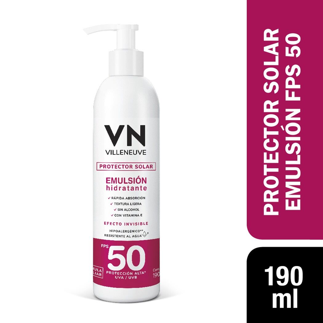 Protección Solar Emulsión VN FPS 50 190ml