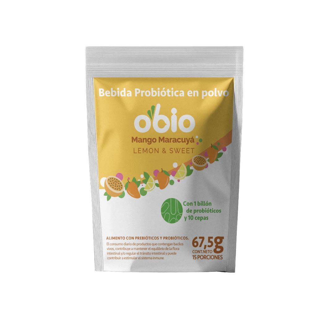 Probióticos en polvo sabor Mango-Maracuyá 67,5g