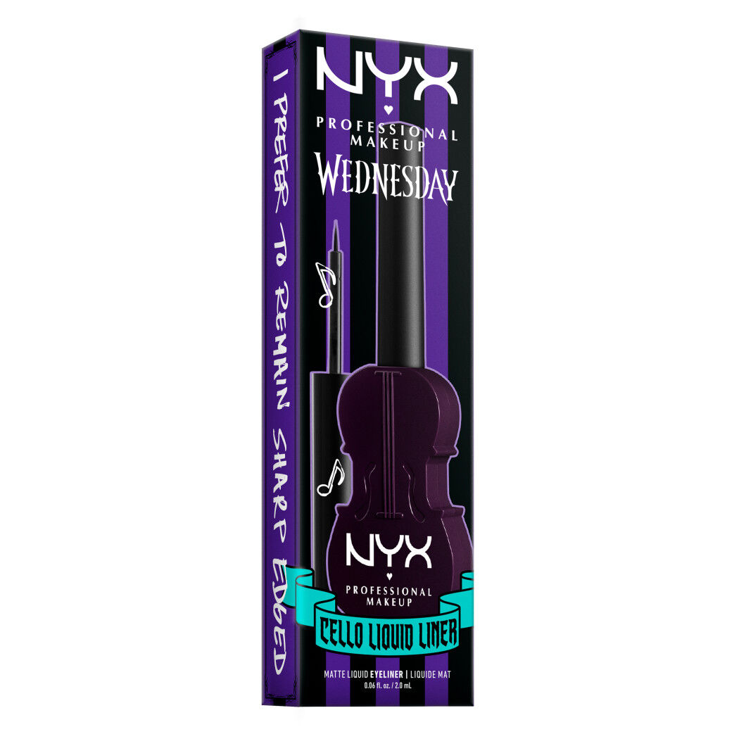 NYX Wednesday Cello Vivid Matte Purple Liq Eye Liner