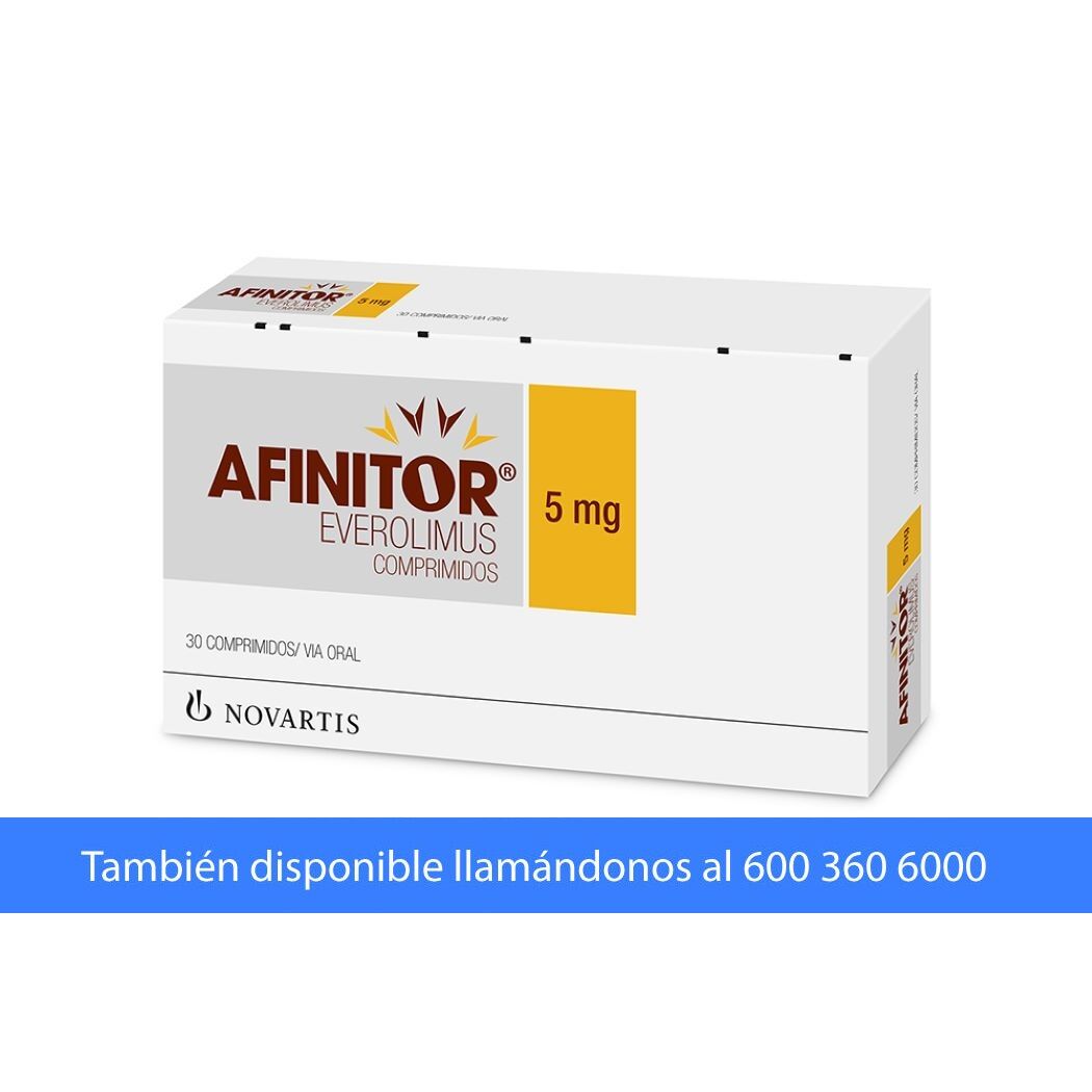 Afinitor Everolimus 5mg 30 Comprimidos