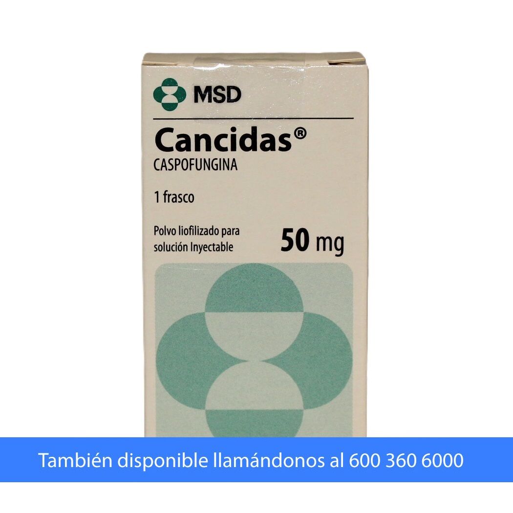 Cancidas Caspofungina 50mg IV Inyectable 1 Frasco-Ampolla