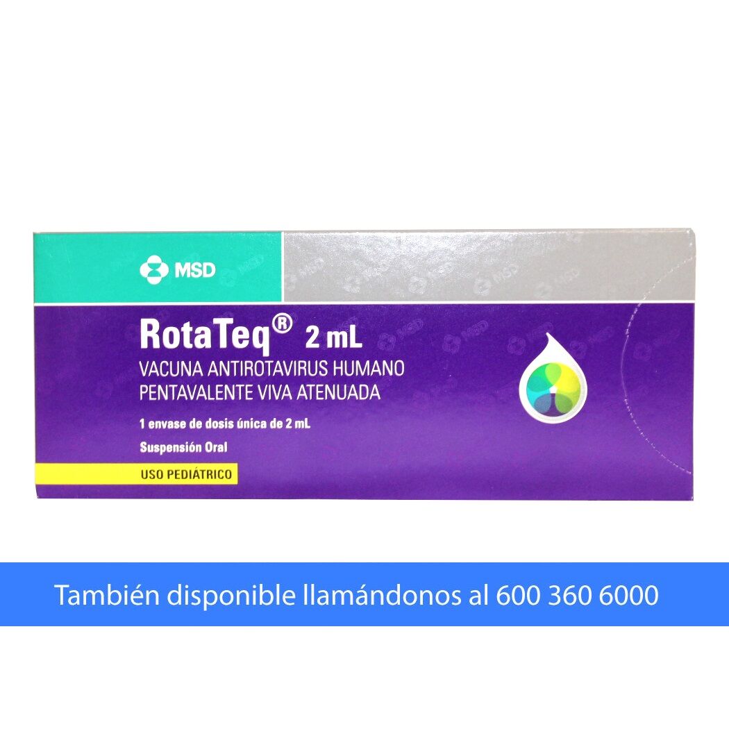 RotaTeq Vacuna Antirotavirus Humano Solución Oral 2ml