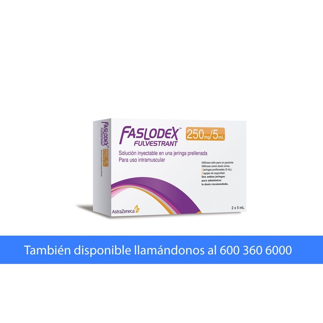 Faslodex Fulvestrant 250mg/5ml Inyectable 2 Jeringa Prellenada