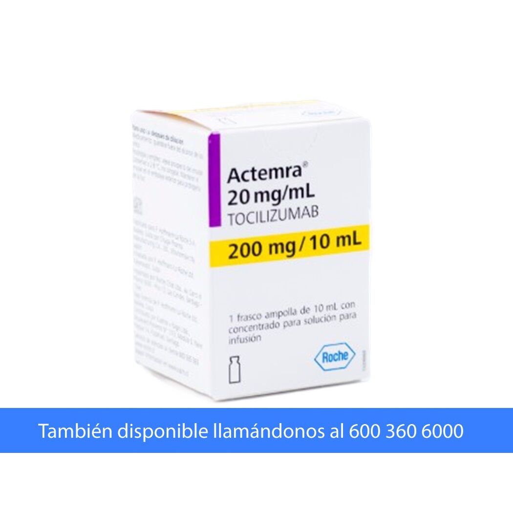 Actemra Tocilizumab 200mg/10ml Infusión 1 Vial