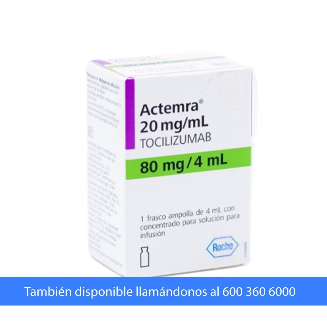 Actemra Focilizumab 80mg/4ml Infusión IV 1 Vial