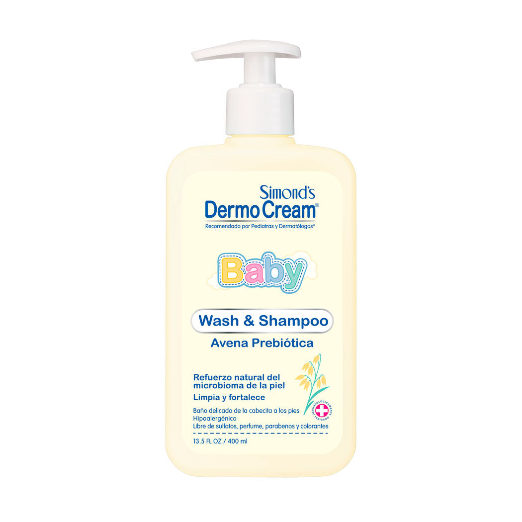 Simond's Dermocream Baby Wash Shampoo Avena Prebiótico 400ml