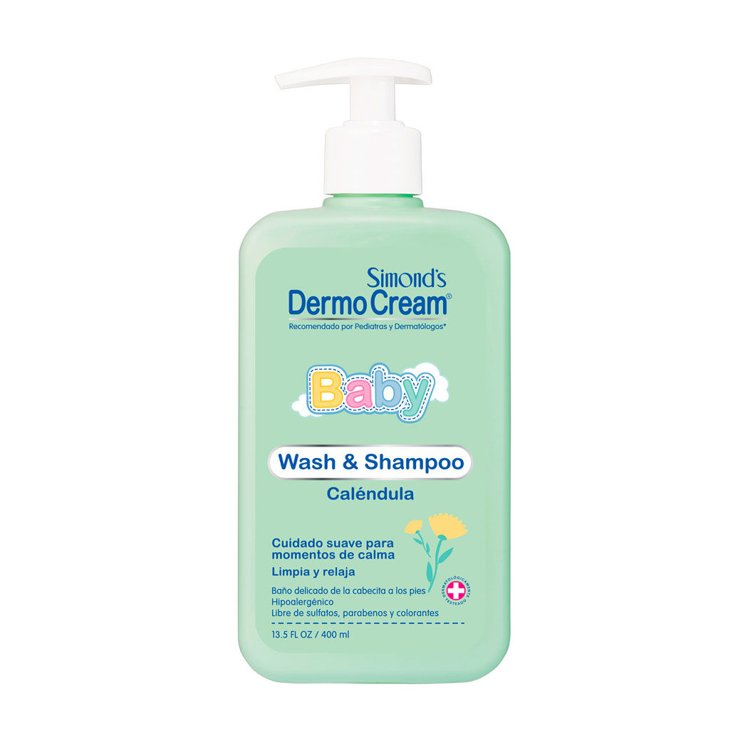 Simond's Dermocream Baby Wash & Shampoo Caléndula 400ml