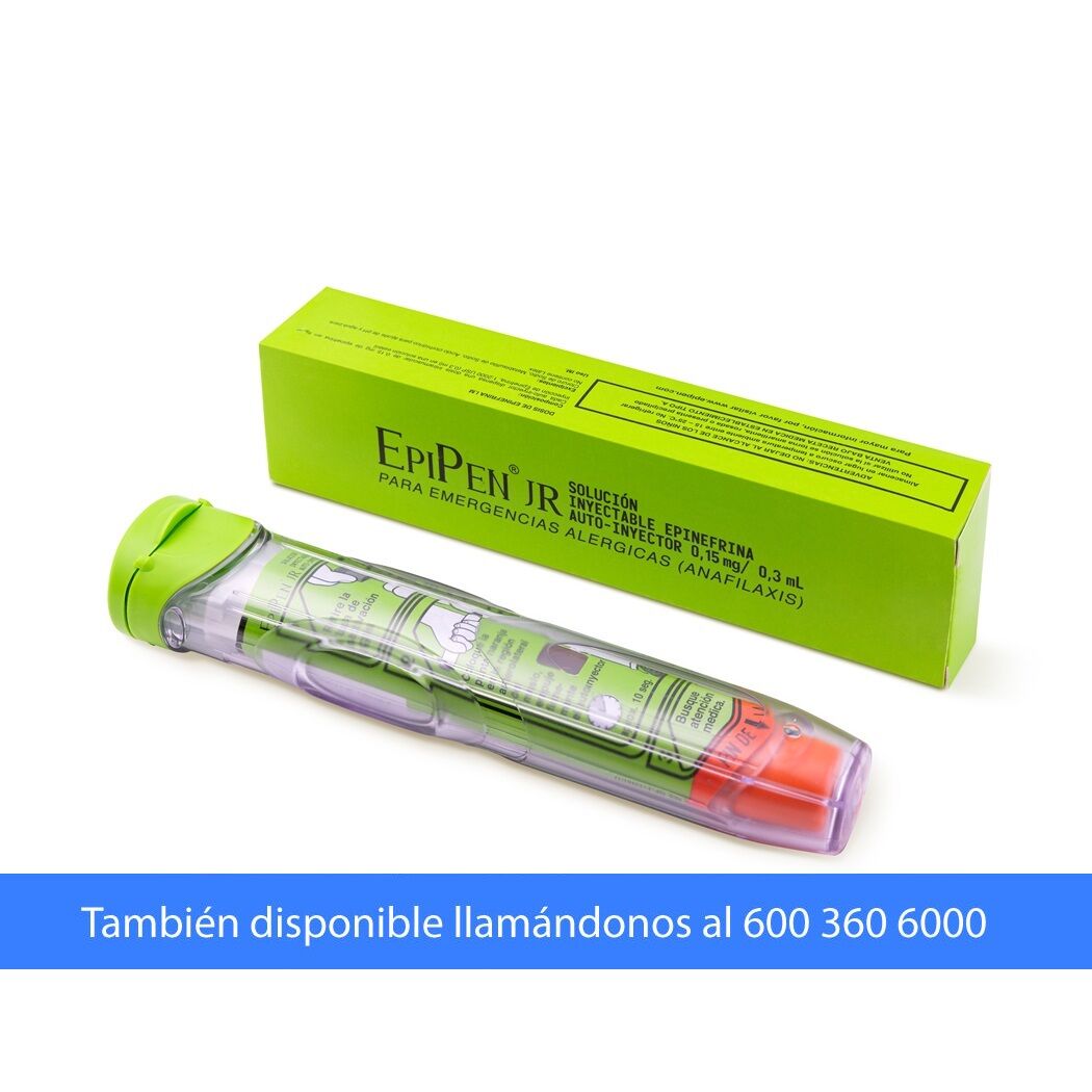 Epipen Junior Epinefrina Auto Inyector 0.15mg/0.3ml Inyectable 1 Dosis
