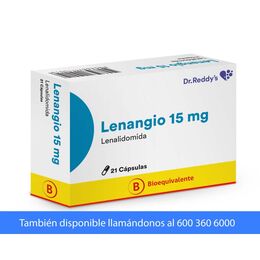 Lenangio (B) Lenalidomida 15mg 21 Cápsulas