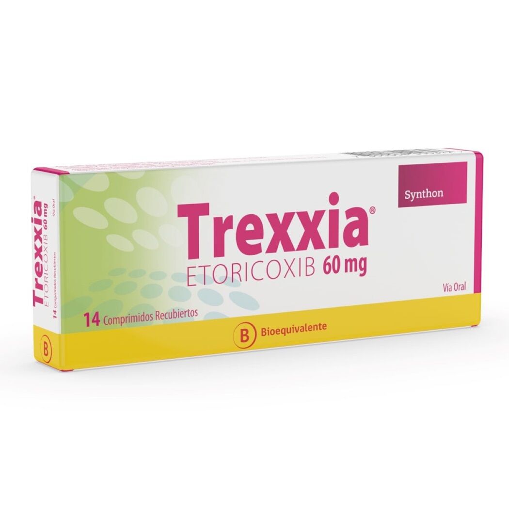 Trexxia (B) Etoricoxib 60mg 14 Comprimidos Recubiertos