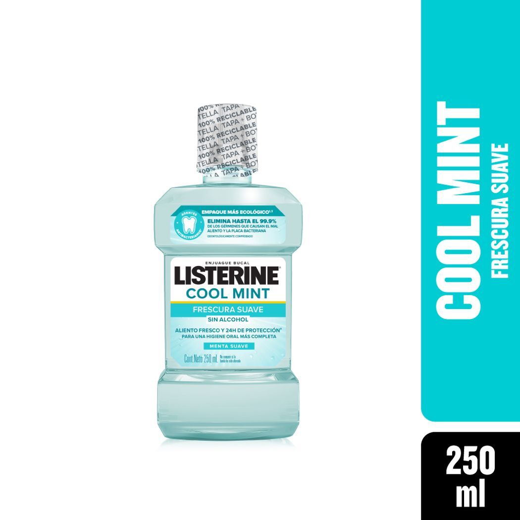 Enjuague Bucal LISTERINE® Cool Mint Zero Alcohol 250ml