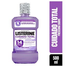 Enjuague Bucal LISTERINE® Cuidado Total Frescura Suave (Sin Alcohol) 500ml