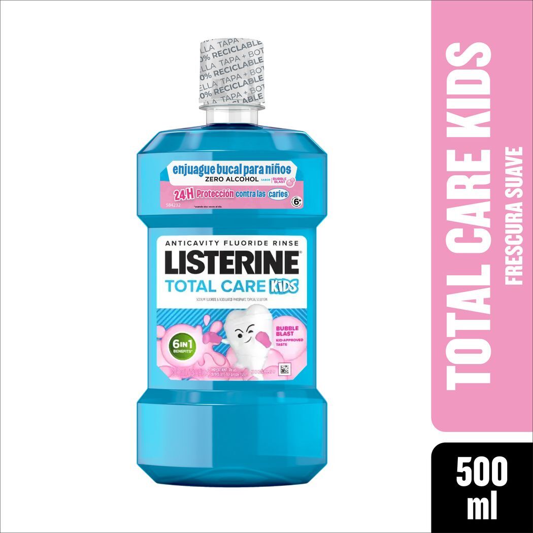 Enjuague Bucal Listerine Kids Smart Rinse 500ml