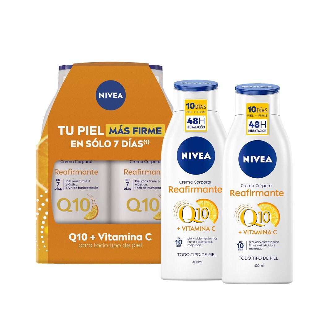 NIVEA Pack Reafirmante Q10 Crema Corporal 400ml x2