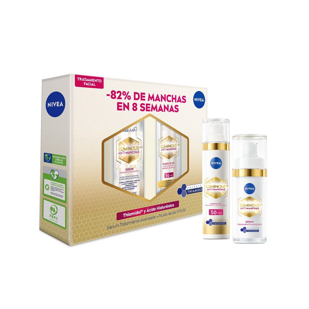 Pack NIVEA Luminous630 Fluido 40ml + Serum 30ml