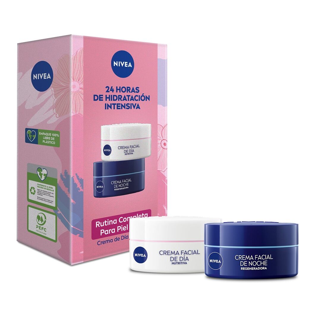 Pack NIVEA Hidratantes Piel Seca 50ml + Noche 50ml