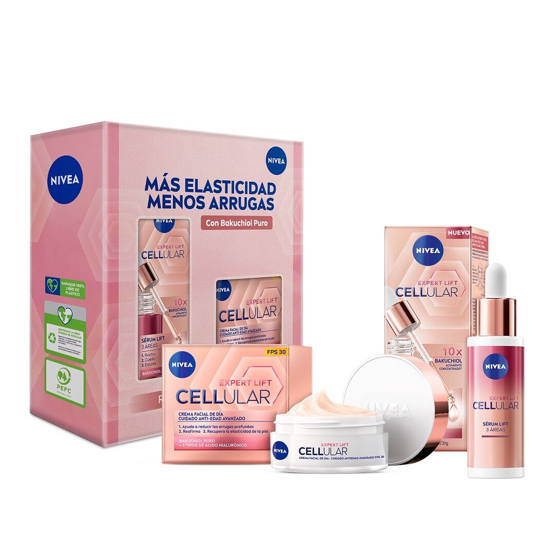 NIVEA Pack Cellular Expert Lift Crema Día 50ml + Serum 30ml