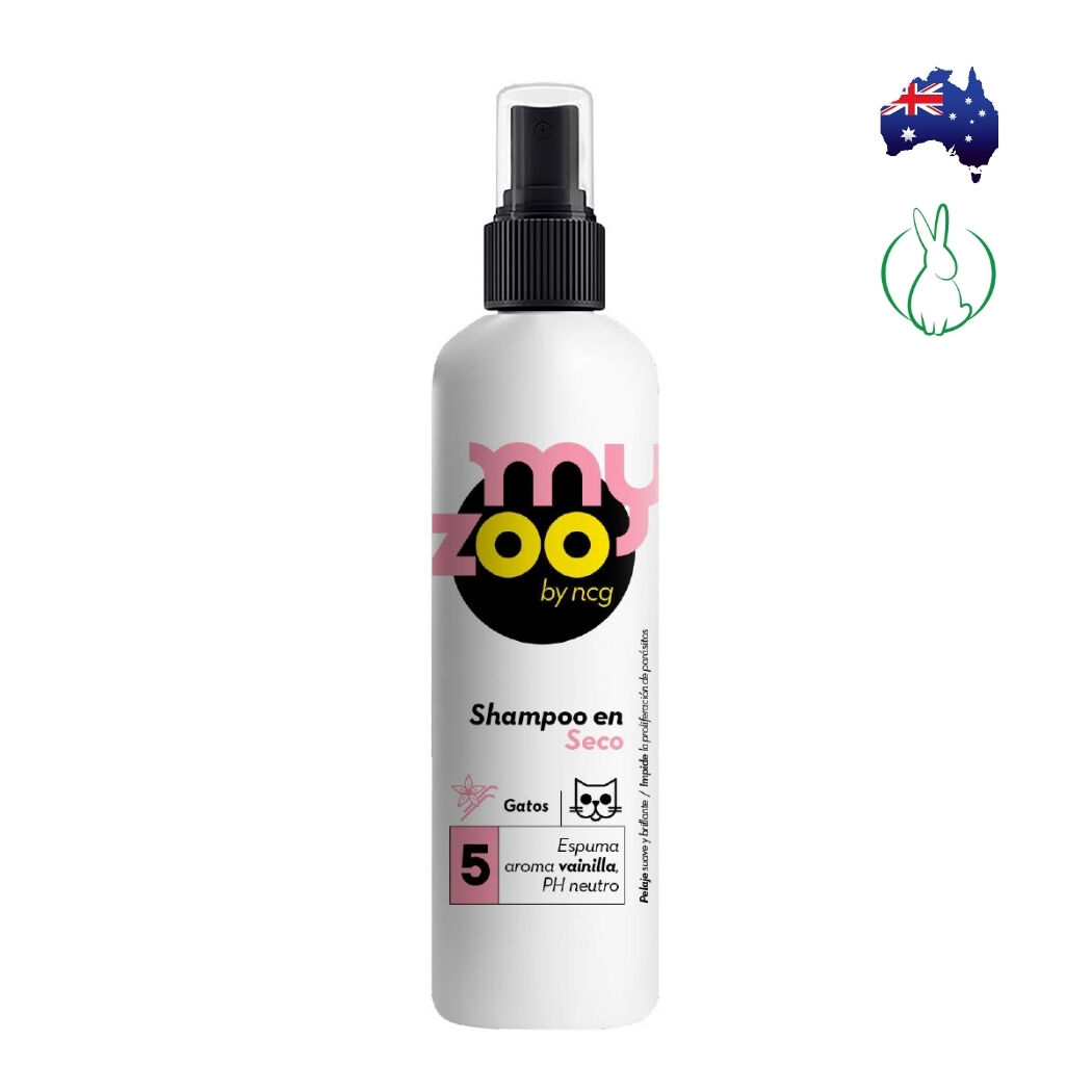 MyZoo Shampoo Seco Espuma Vainilla Gato 250cc
