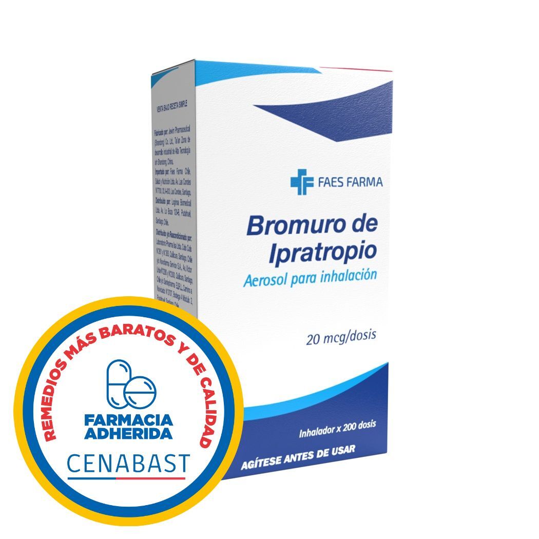 Bromuro De Ipratropio 20mcg Inhalación 200 Dosis - Cenabast