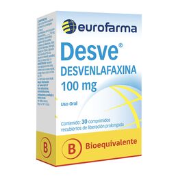 Desve (B) Desvenlafaxina 100mg 30 Comprimidos Prolongados