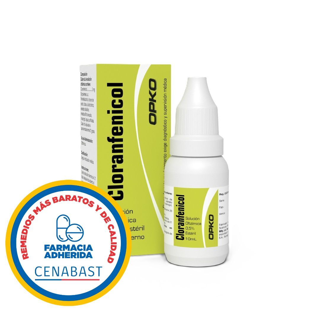 Cloranfenicol (B) 0.5% Solución Oftálmica 10ml - Cenabast