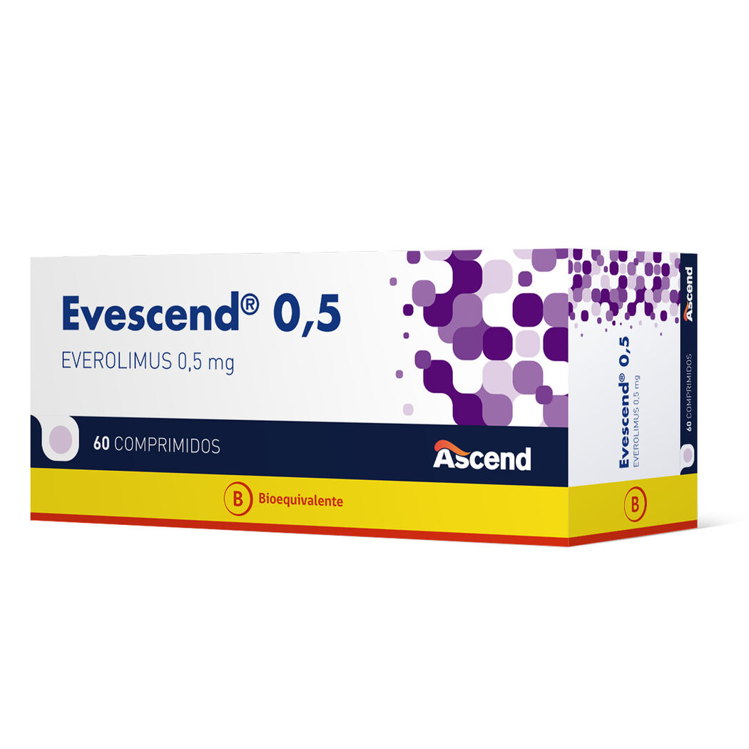Evescend (B) Everolimus 0.5mg 60 Comprimidos Recubiertos