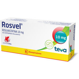 Rosvel (B) Rosuvastatina 10mg 60 Comprimidos Recubiertos