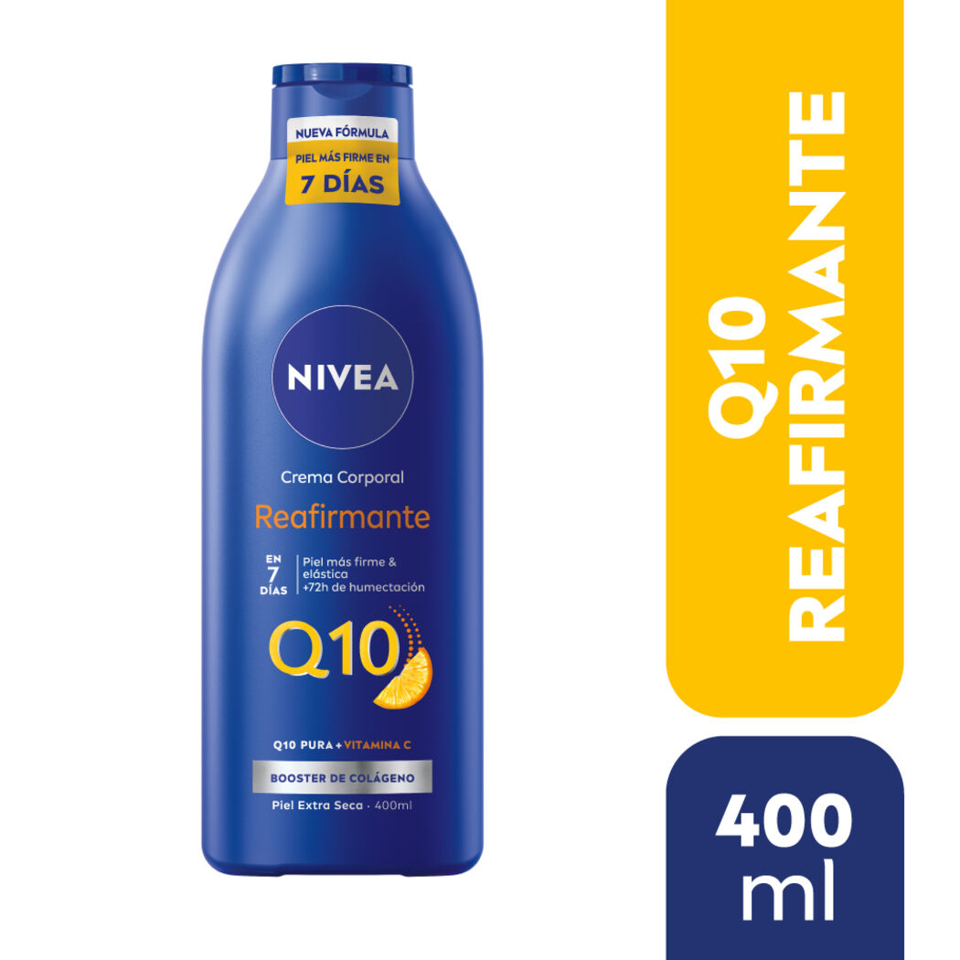 NIVEA Crema Corporal Reafirmante Q10+C Piel Extra Seca 400ml