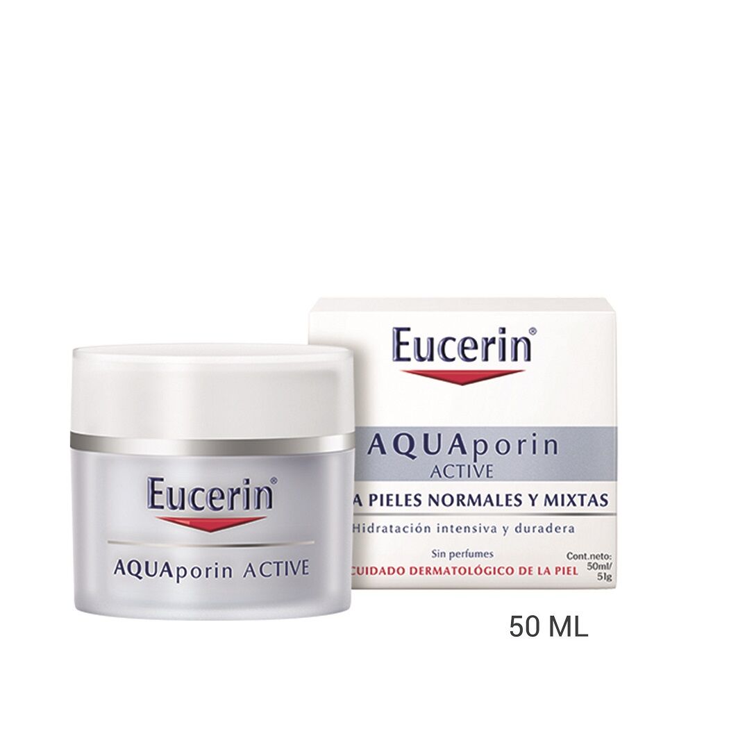 Eucerin Crema Facial Hidratante Aquaporin piel deshidratada y sensible 50ml