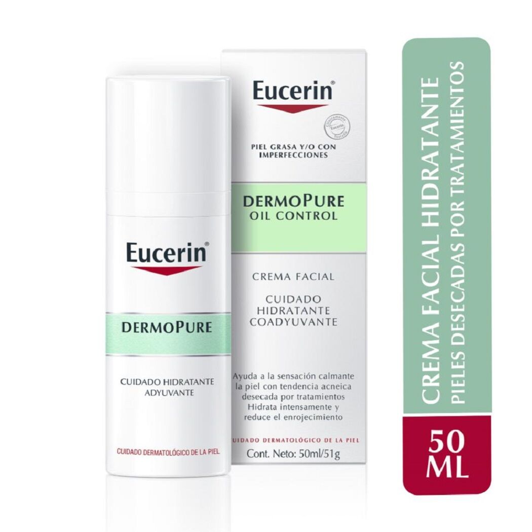 Eucerin Bálsamo Calmante Facial Dermopure Piel Grasa y/o Con Tendencia Acnéica 50ml