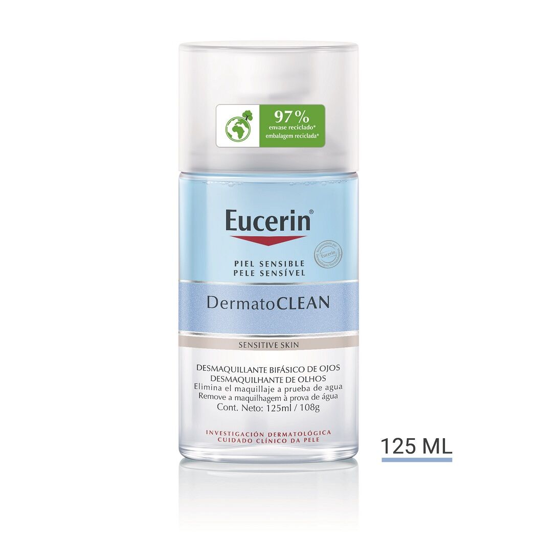 Eucerin Dermatoclean Desmaquillante Bifásico De Ojos Día y Noche 125ml